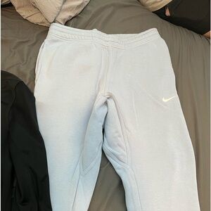 nike sweats light blue